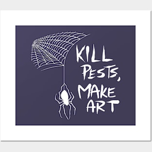 A Spider's Guide To Life (white) Posters and Art